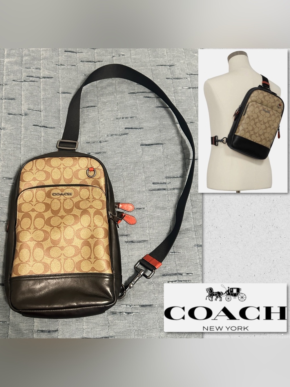 Coach Graham Pack Signature Canvas Crossbody Sling